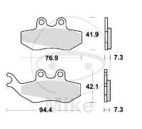 TRW brake pads standard MCB664