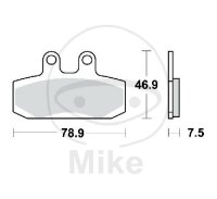TRW brake pads standard MCB673