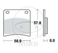 TRW Brake pad set sinter front MCB591SV
