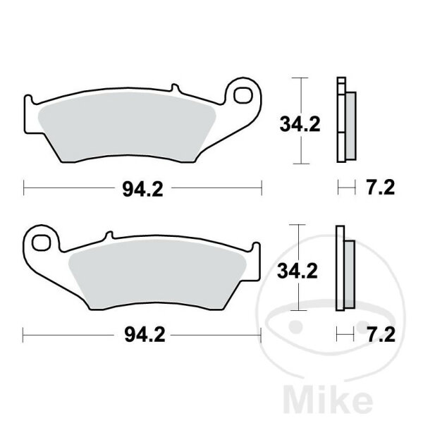 Set di pastiglie freno sinterizzate anteriori per Honda Kawasaki Suzuki Yamaha