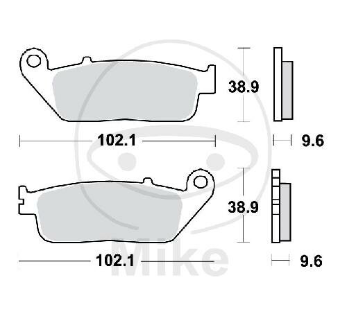 TRW Brake pad set sinter front MCB677SV