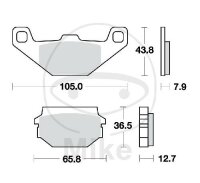 TRW brake pads standard MCB719