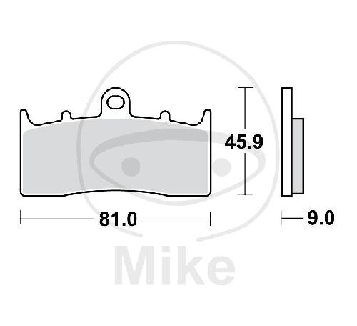 Brake pad for BMW K 1200 1300 1600 R 850 1100 1150 1200 Kawasaki ZRX 400 E