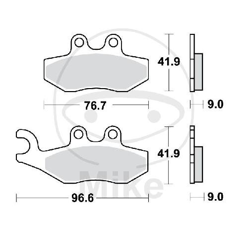 Pastilla de freno para Aprilia Derbi Gilera Peugeot Piaggio Rieju Vespa