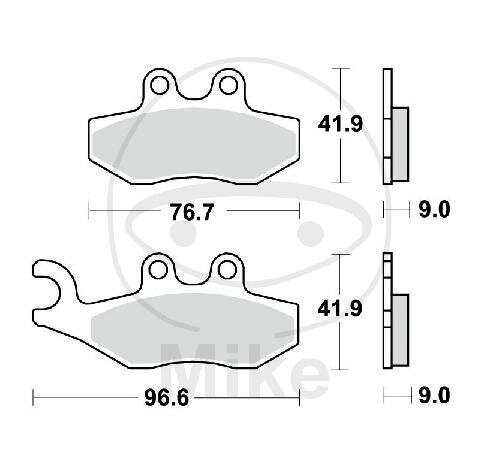 Brake pad for Aprilia Derbi Gilera Peugeot Piaggio Rieju Vespa