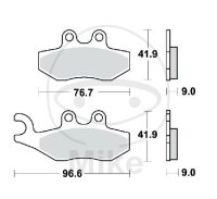 Plaquette de frein pour Aprilia Derbi Gilera Peugeot...