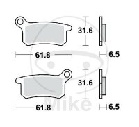 TRW Brake pad set Sinter SI MCB740SI