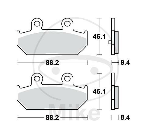 TRW-Lucas EC Scooter Pad MCB751SRM