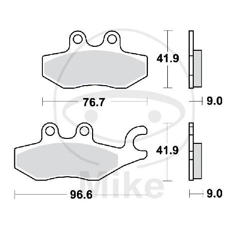 Brake pad for Piaggio 125 150 250 300 350 400 500 Vespa GTS 300