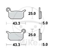 TRW Brake pad set Sinter SI MCB750SI