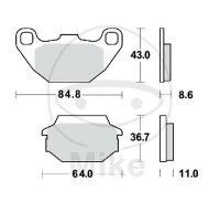 TRW brake pads standard MCB712