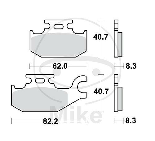 Plaquette de frein pour Suzuki LT-A 400 450 500 700 750 LT-F 400