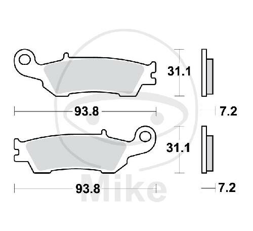 TRW Brake pad set Sinter SI MCB791SI