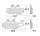 Brake pad for Piaggio 125 250 300 350 400