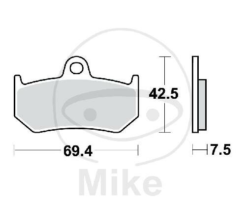 TRW Brake pad set sinter rear MCB797SH