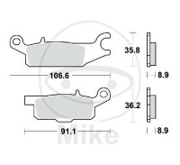 Bremsklotz links für Yamaha YFM 550 2009-2015 YFM...