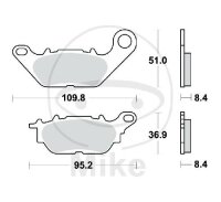 TRW brake pads standard MCB812