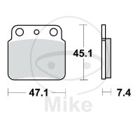 TRW Brake pad set Sinter SI MCB626SI