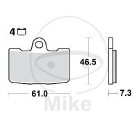 TRW Brake pad set sinter front MCB810SV