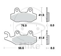 TRW Brake pad set sinter rear MCB582SH