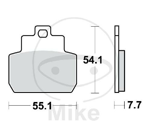 Plaquette de frein pour Piaggio Beverly 500 MP3 125 250 X8 125 200 250 X9 125
