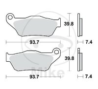 TRW-Lucas EC Scooter Pad MCB786SRM