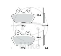 TRW Brake pad set sinter rear MCB778SH