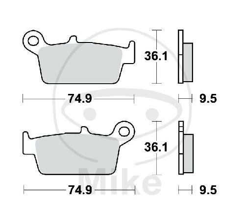 TRW Brake Pad Set Standard Offroad MCB575EC