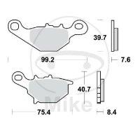 TRW Brake Pad Set Standard Offroad MCB679EC