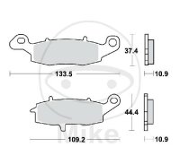TRW brake pads standard MCB843