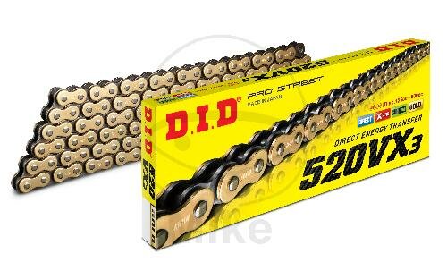 DID X-RINGK G&B520VX3/110 KETTE OFFEN M CLIPSCHLOSS