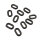 Set di 10 pezzi piccoli in gomma per coperture laterali per Honda CB CTX VFR VT