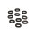 Couvercle latéral en caoutchouc grand lot de 10 pour Honda CB CTX VFR VT