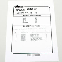 Engine gasket set complete for Kawasaki KH 500 A (H1F) 76-77