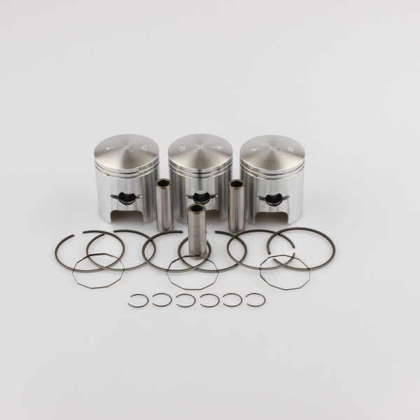 Set pistone completo maggiorato 1 mm per Kawasaki H1 500 H1 500 Mach 3