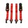Lashing strap set with ratchet red 240 cm