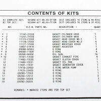 Engine gasket set complete for Suzuki RF 900 R (GT73B) 94-97