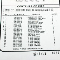 Juego completo de juntas de motor para Yamaha FZ YX 600...