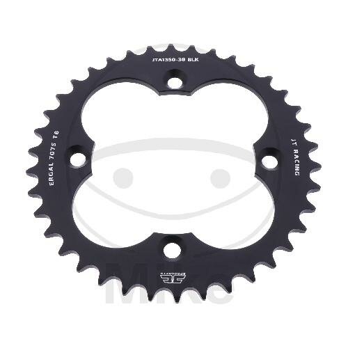 Corona ALU 38 denti PEZZO 520 NERO JT DIAMETRO INTERNO 110 INTERASSE 130