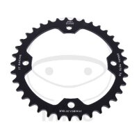 Corona ALU 37 denti PEZZO 520 NERO DIAMETRO INTERNO 125...