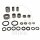 Kit de reparación del brazo loco ABR para Suzuki DR 125 # 1986-2000