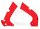 Kit de protection de cadre rouge pour Honda CRF 250 2018-2021 # CRF 450 2016-2018