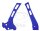 Frame protection set blue for Yamaha YZ 125 250 # 2005-2019