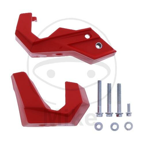 Fork protection bottom red 04 for Honda CRF 250 R 2015-2021 # CRF 450 R 2015-2022
