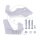 Fork protection bottom white for Honda CRF 250 R 2015-2021 # CRF 450 R 2015-2022