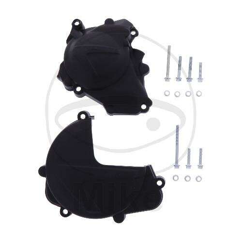 Embrayage Couvercle dallumage Kit de protection noir pour Honda CRF 450 R # 17-20