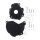 Clutch ignition cover protection set black for Husqvarna FE KTM EXC-F 250 350