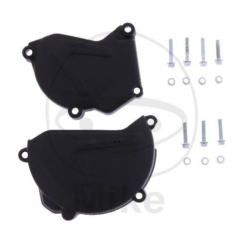 Clutch ignition cover protection set black for Yamaha YZ YZ-F 250