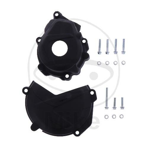 Embrayage Couvercle dallumage Kit de protection noir pour Husqvarna FC KTM SX-F 250 350