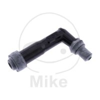 Spark plug connector XD05FP 10/12 mm 102° M4 black